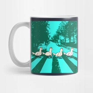 Chickens Crossing Abbey Road Mug